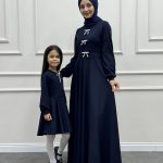 Zarafet Şıklığı Anne Kız Kombin Lacivert