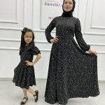 Rahat Giyim Anne Kız Kombin Siyah