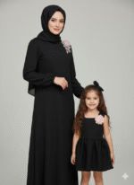 Anne Kız Kombin Siyah