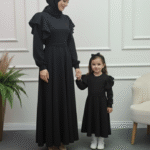 Anne Kız Kombin Siyah