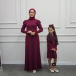 Anne Kız Kombin Bordo