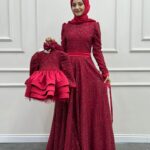 Anne Kız Kombin Kırmızı