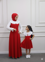 Anne Kız Jile KIRMIZI