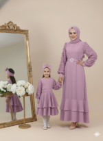 Anne Kız Elbise Lila