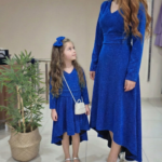 Anne Kız Kombin Mavi