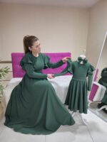 Anne Kız Kombin YEŞİL