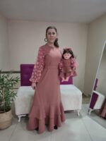 Anne Kız Kombin GÜLKURUSU - Görsel 4