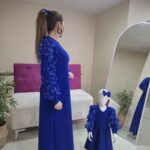 Anne Kız Kombin MAVİ