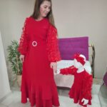 Anne Kız Kombin KIRMIZI