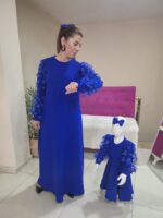 Anne Kız Kombin MAVİ - Görsel 4