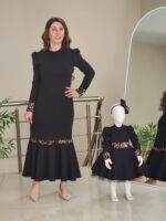 Anne Kız Abiye SİYAH - Görsel 6