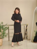 Anne Kız Abiye SİYAH - Görsel 4