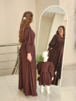 Anne Kız Abiye Elbise KAHVERENK - Görsel 2