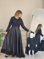 Anne Kız Abiye SİYAH
